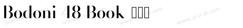 Bodoni 48 Book字体转换